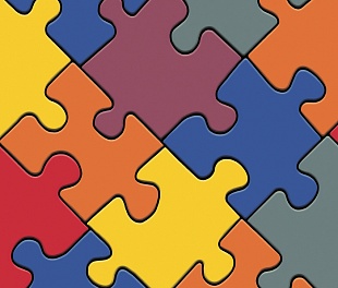Линолеум Бытовой IVC, Neo «Puzzle colour 50»